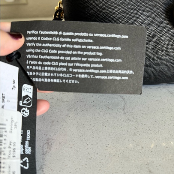 NWT Versace Couture Black & Gold Small Tote Purse.  Perfect Condition. - Picture 8 of 12